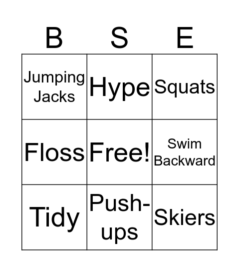 Tic Tac Toe Bingo Card