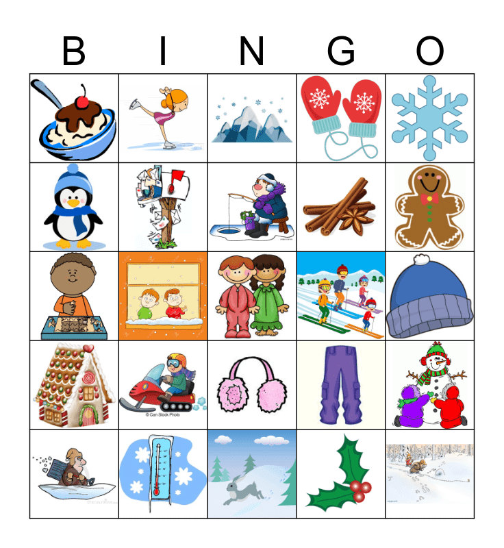 Winter Bingo Free Printable - Printable World Holiday
