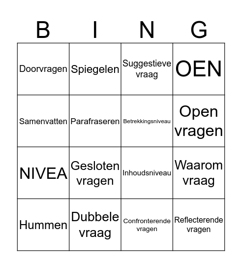 B I N G O SoCoVa Bingo Card