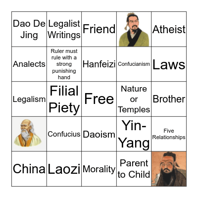 Belief Systems Bingo Card