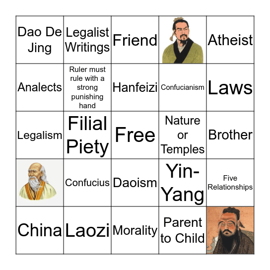 Belief Systems Bingo Card