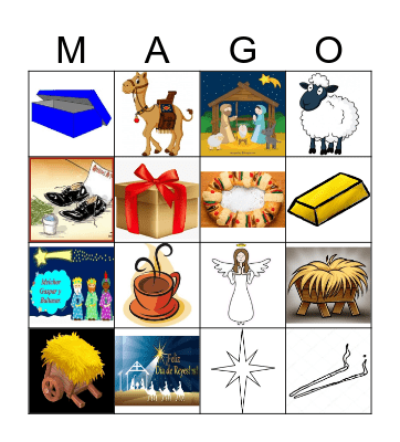 Bingo del Dia de los Reyes Magos Bingo Card