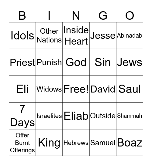 Ms. Fern's Bingo Review Game Bingo Card