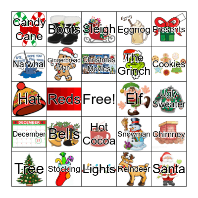 Holiday Bingo Card