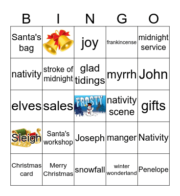 CHRISTMAS BINGO 2018 Bingo Card