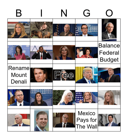 Lock Them Up Bingo Card