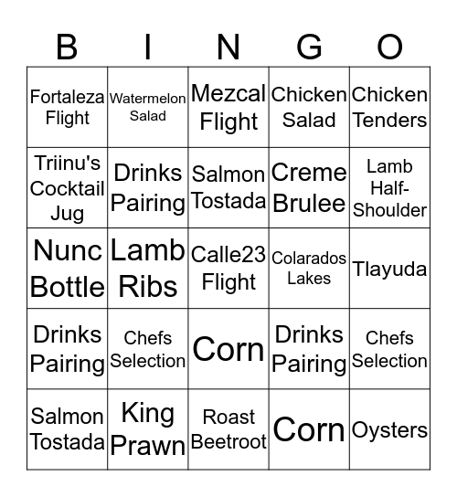 MesaMesa Ding Dong Bingo Card