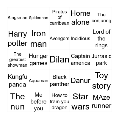 Enakihyun93 Bingo Card