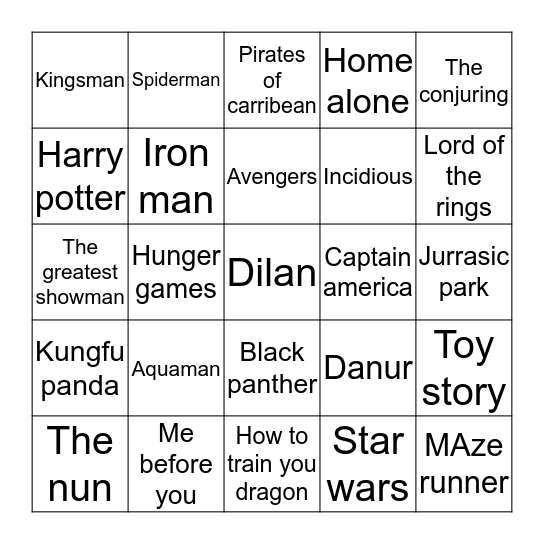 Enakihyun93 Bingo Card