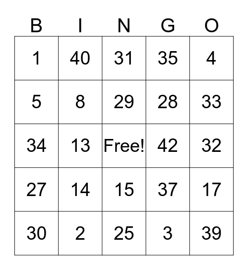 Grinch Day Bingo Card