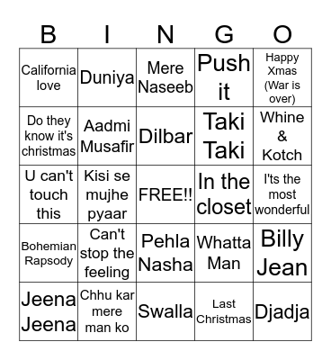 Christmas Bingo 2018 Bingo Card