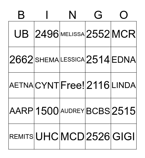 PAS DIRTY SANTA BINGO Card