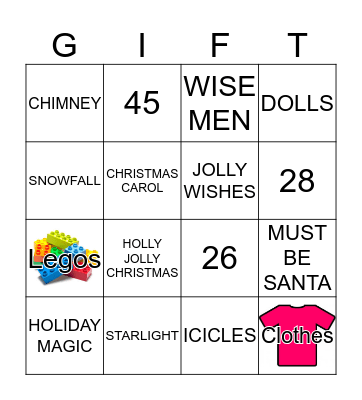 MERRY CHRISTMAS Bingo Card