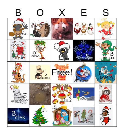 Happy Boxing Day - 2018 Bingo Card