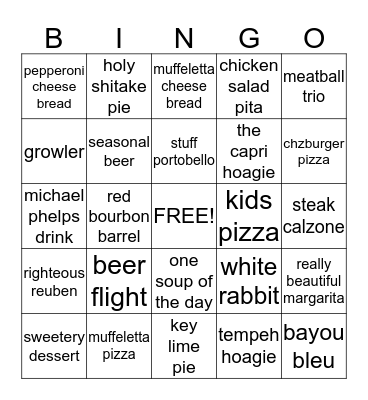 mellow server bingo Card