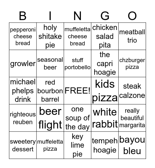 mellow server bingo Card