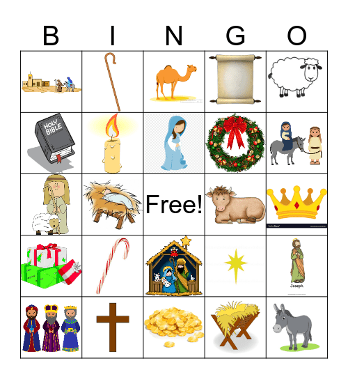 NATIVITY Bingo Card