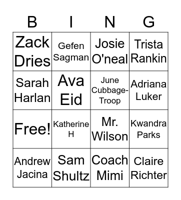 Making Fun Bingo Card