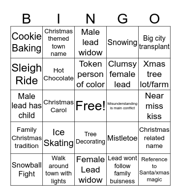 Hallmark Bingo Card