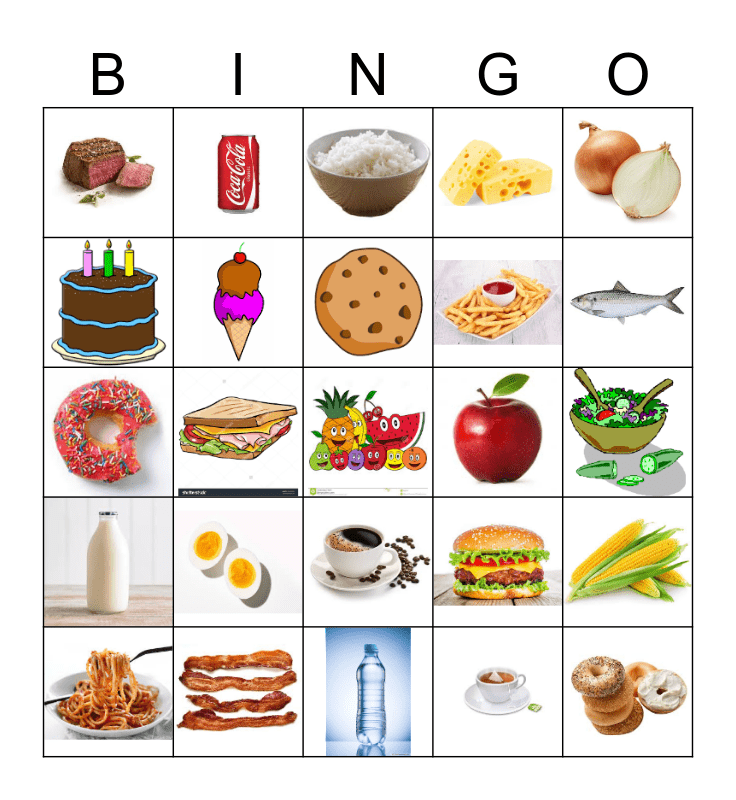food-bingo-card
