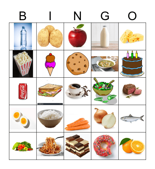 FOOD Bingo Card