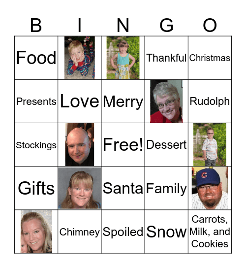 Christmas 2018 Bingo Card