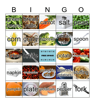 Thanksgiving Bingo Card