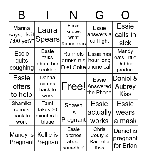 IBERVILLE CHRISTMAS BINGO Card