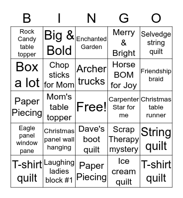 UFO BINGO 2019 Bingo Card
