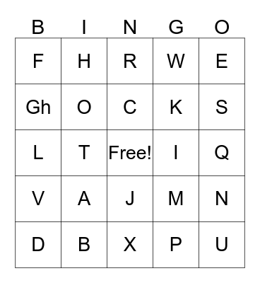 Rita Xmas Bingo Card