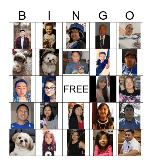 Family Bingo Card