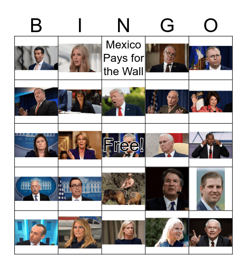 Lock Them Up Bingo Card