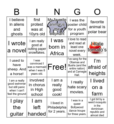 RHI Staff Facts Bingo Card