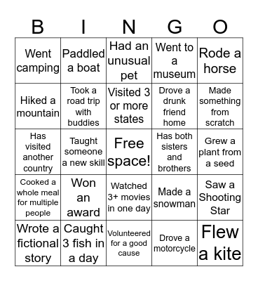 Interview Bingo! Bingo Card