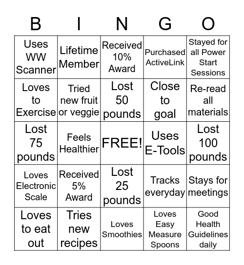 Fun Way to Get Activity Bingo Card