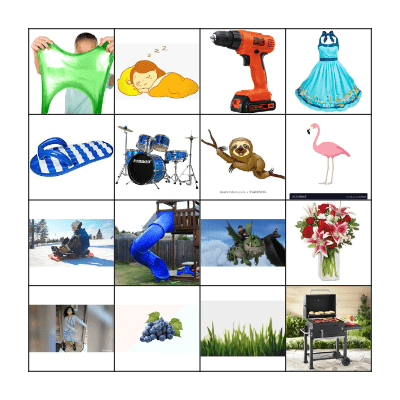 Blend in a Row Bingo Card