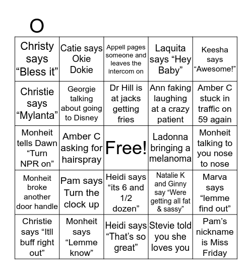 TSB BINGO Card