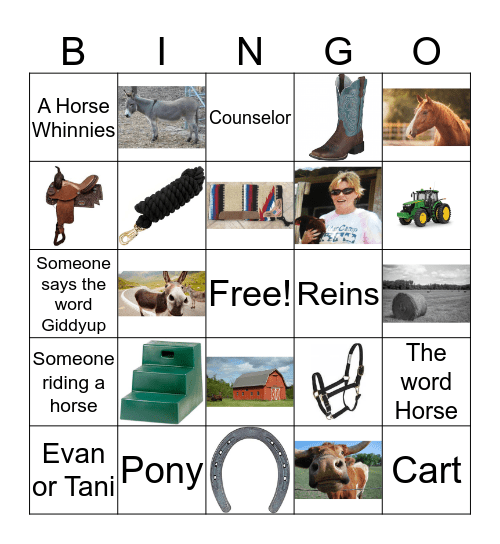 Horsemanship Bingo Card