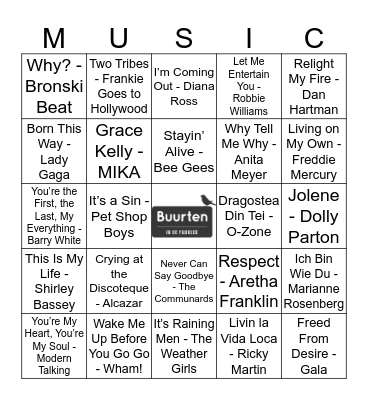 BUURTEN 1 Bingo Card