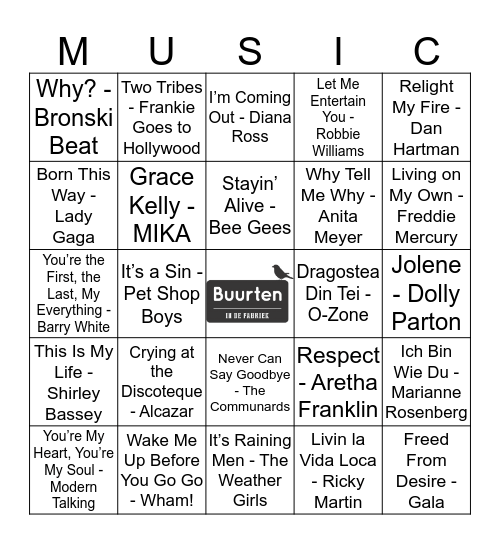 BUURTEN 1 Bingo Card