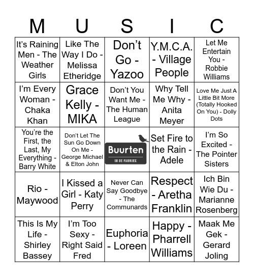 BUURTEN 7 Bingo Card