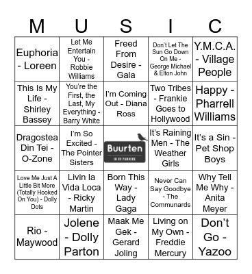 BUURTEN 8 Bingo Card