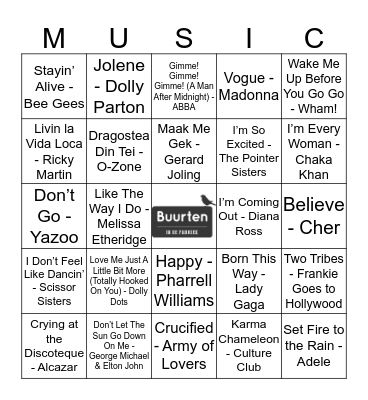 BUURTEN 9 Bingo Card