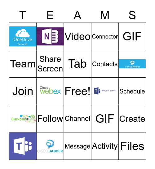 Microsoft Teams Bingo Card