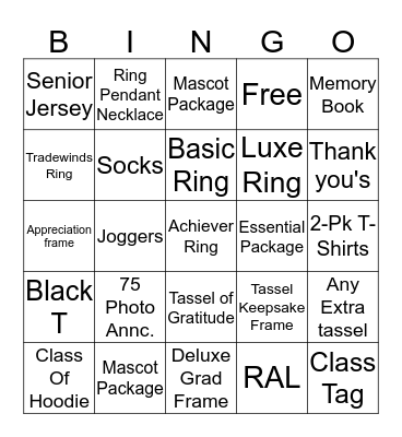 RBO Bingo Card
