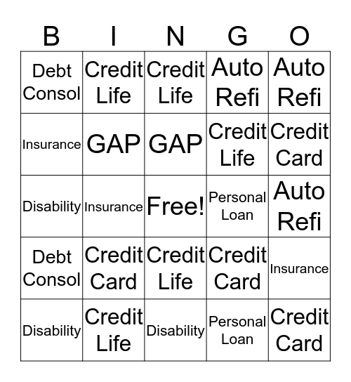 Building Brighter Financial Futures Bingo Card