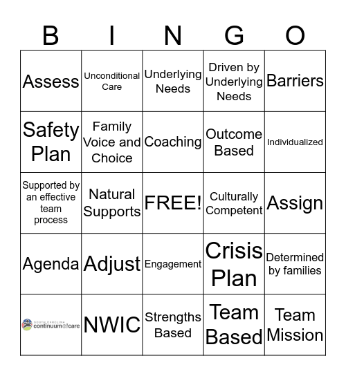 Wraparound Bingo Card