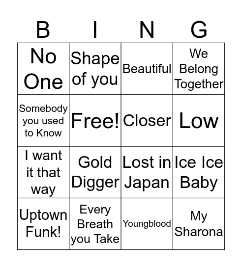 IDR Holiday Party Bingo Card