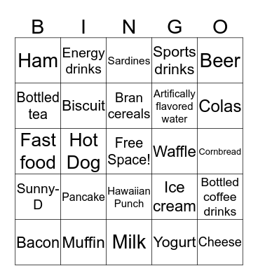 Phosphorus Bingo Card