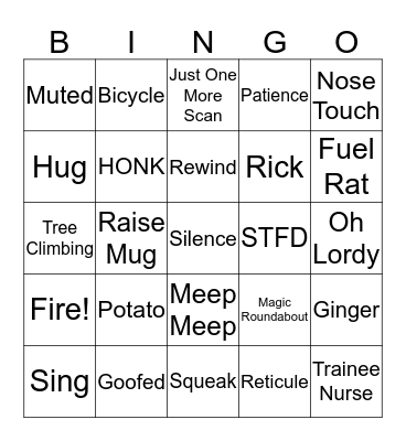 Kolo Bingo Card